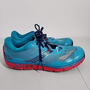 Brooks Pure Grit 5 Womens Size 9 Shoes Blue Pink Running Athletic Sneakers mesh